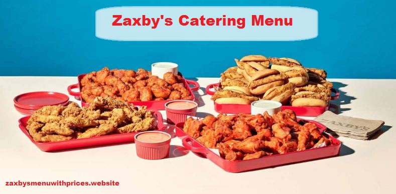 Zaxby's Catering Menu with prices