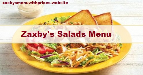 Zaxby's Salads Menu